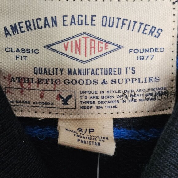 NWT Mens American Eagle V neck eagle crested long sleeve sweatshirt size small - Picture 5 of 11